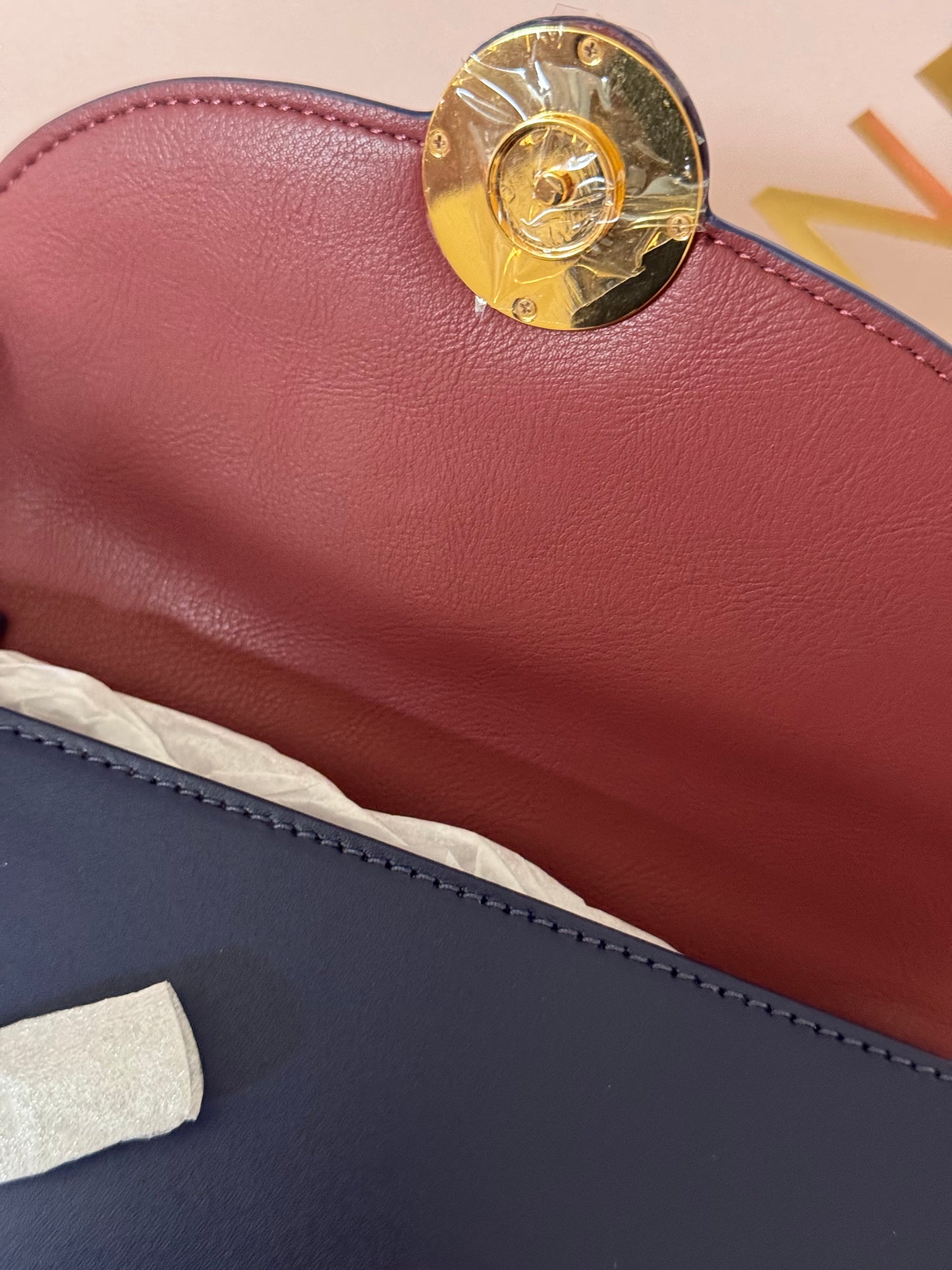 Coccinelle delninė/piniginė navy spalva