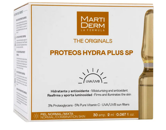 MARTIDERM drėkinamosios ir stangrinamosios ampulės veidui su vitaminu C ir proteoglikanais 2mlX30 vnt