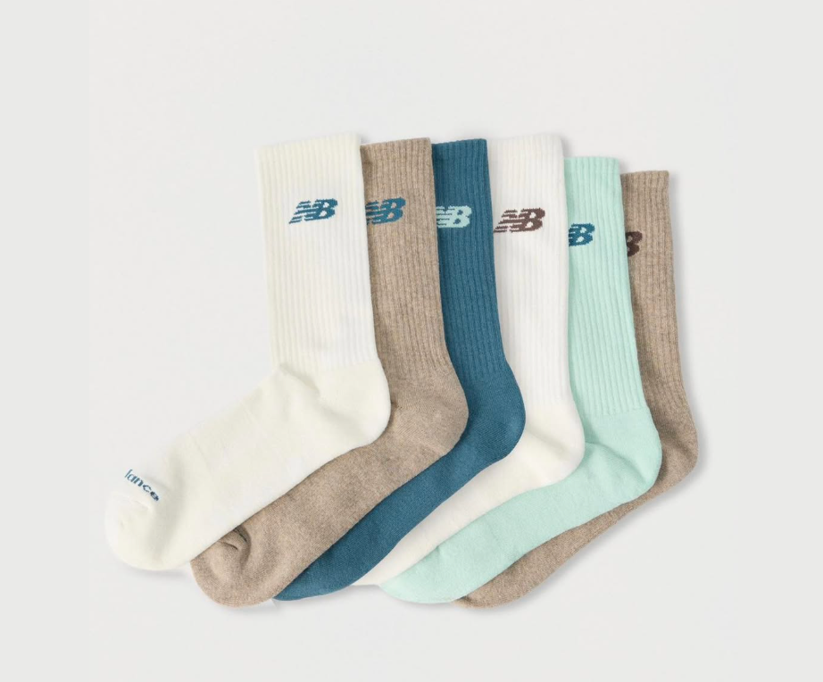 New balance 6 vnt unisex kojinių rinkinys