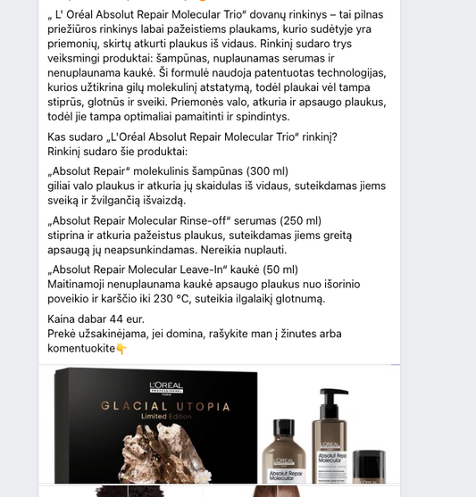 L'Oréal Absolut Repair Molecular Trio