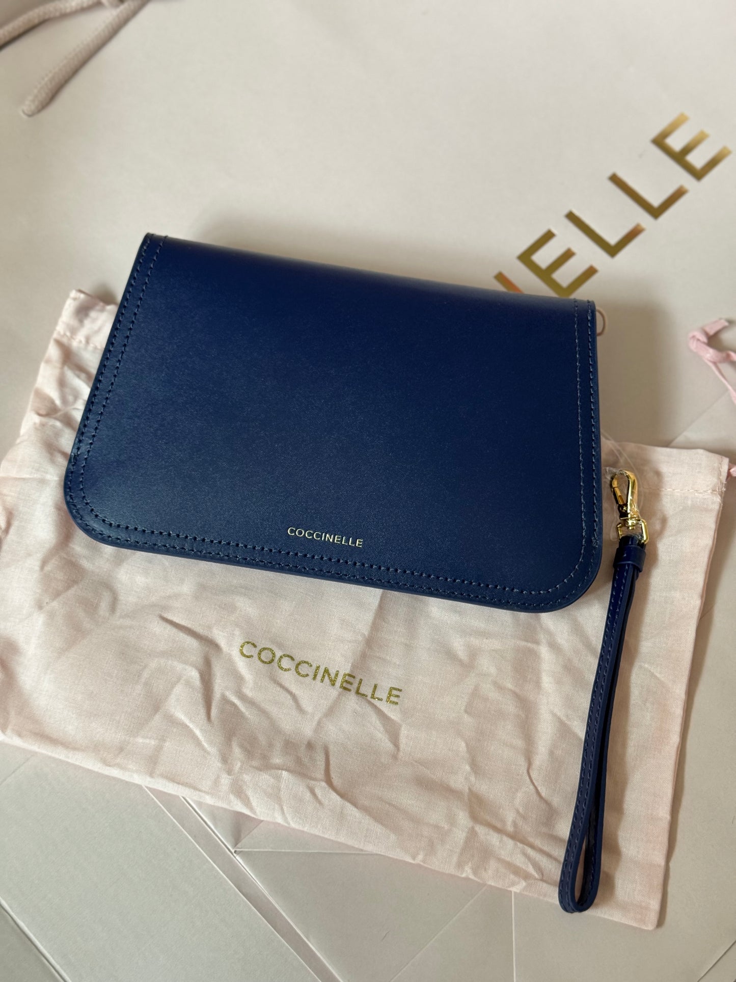 Coccinelle delninė/piniginė navy spalva