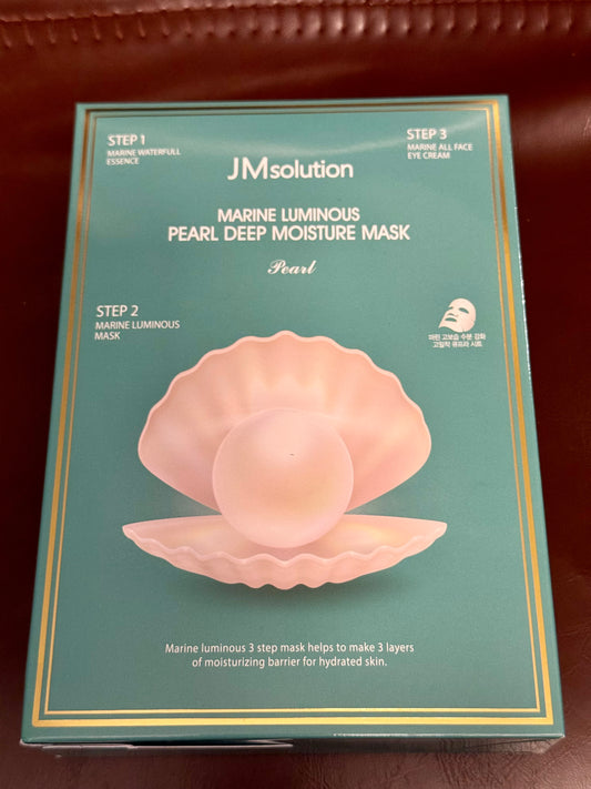 Marine Pearl Deep Moisture Mask Pearl“ veido kaukių rinkinys 10 vnt.