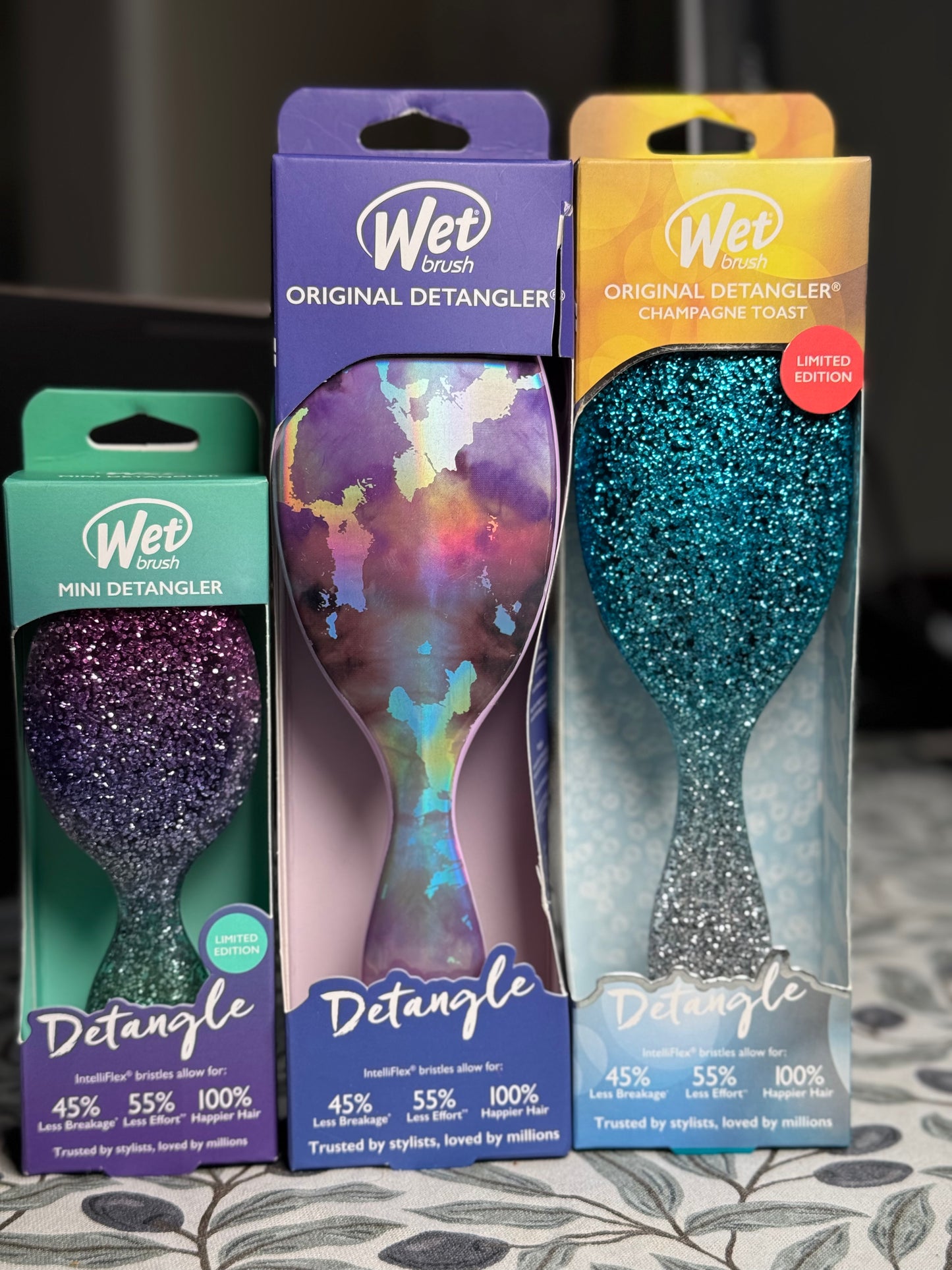 Wet brush plaukų šepečiai