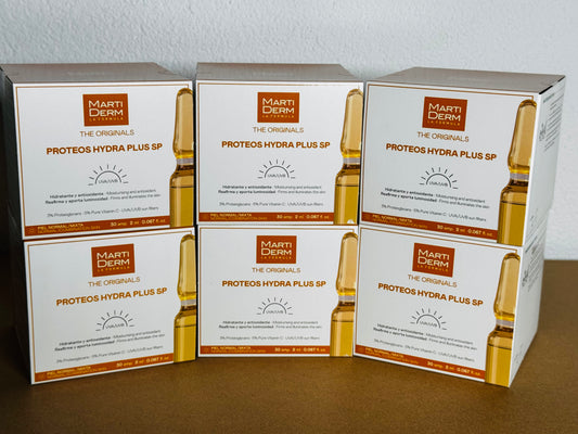 MARTIDERM drėkinamosios ir stangrinamosios ampulės veidui su vitaminu C ir proteoglikanais 2mlX30 vnt