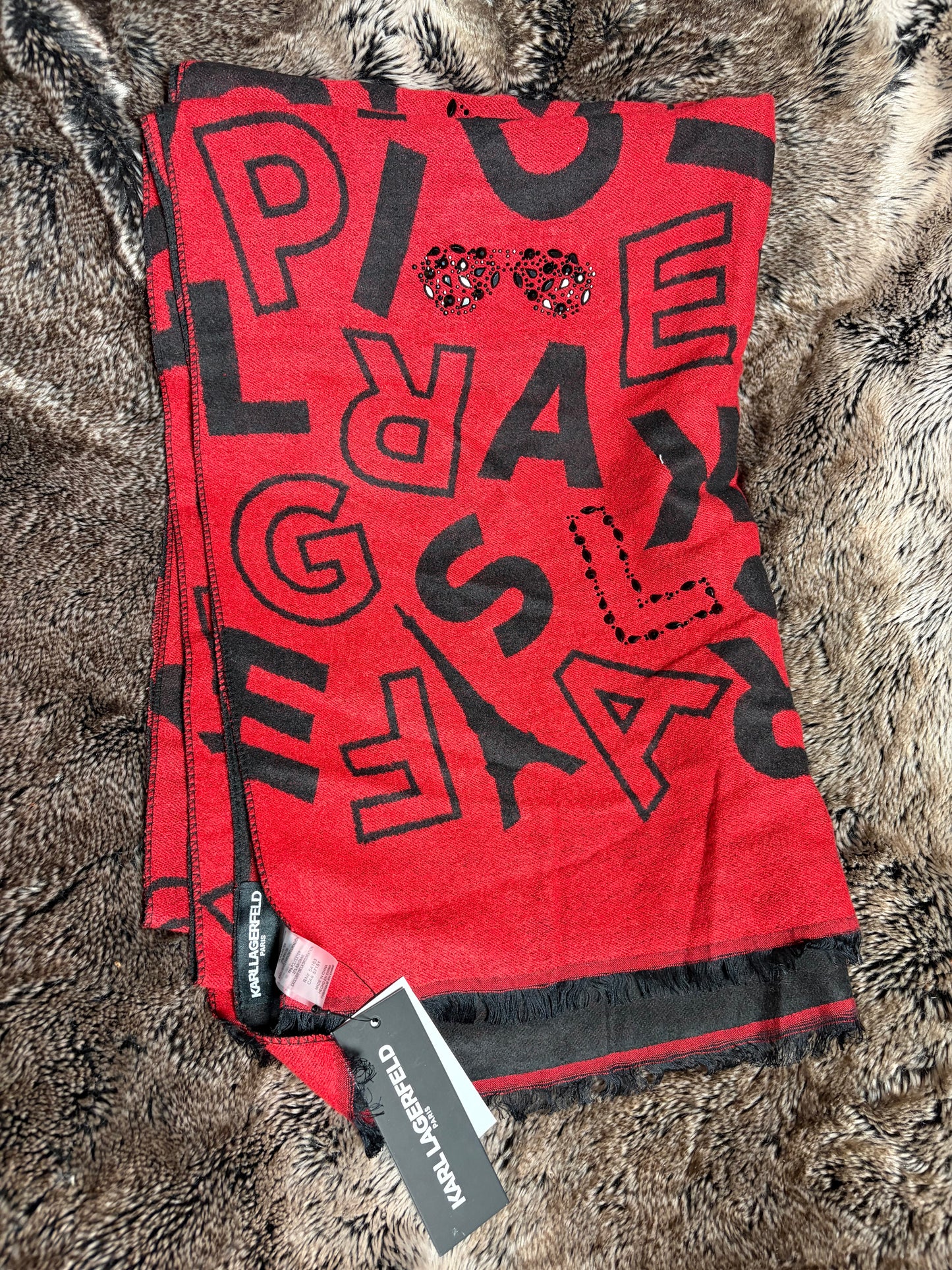 Karl Lagerfeld dideli šalikai