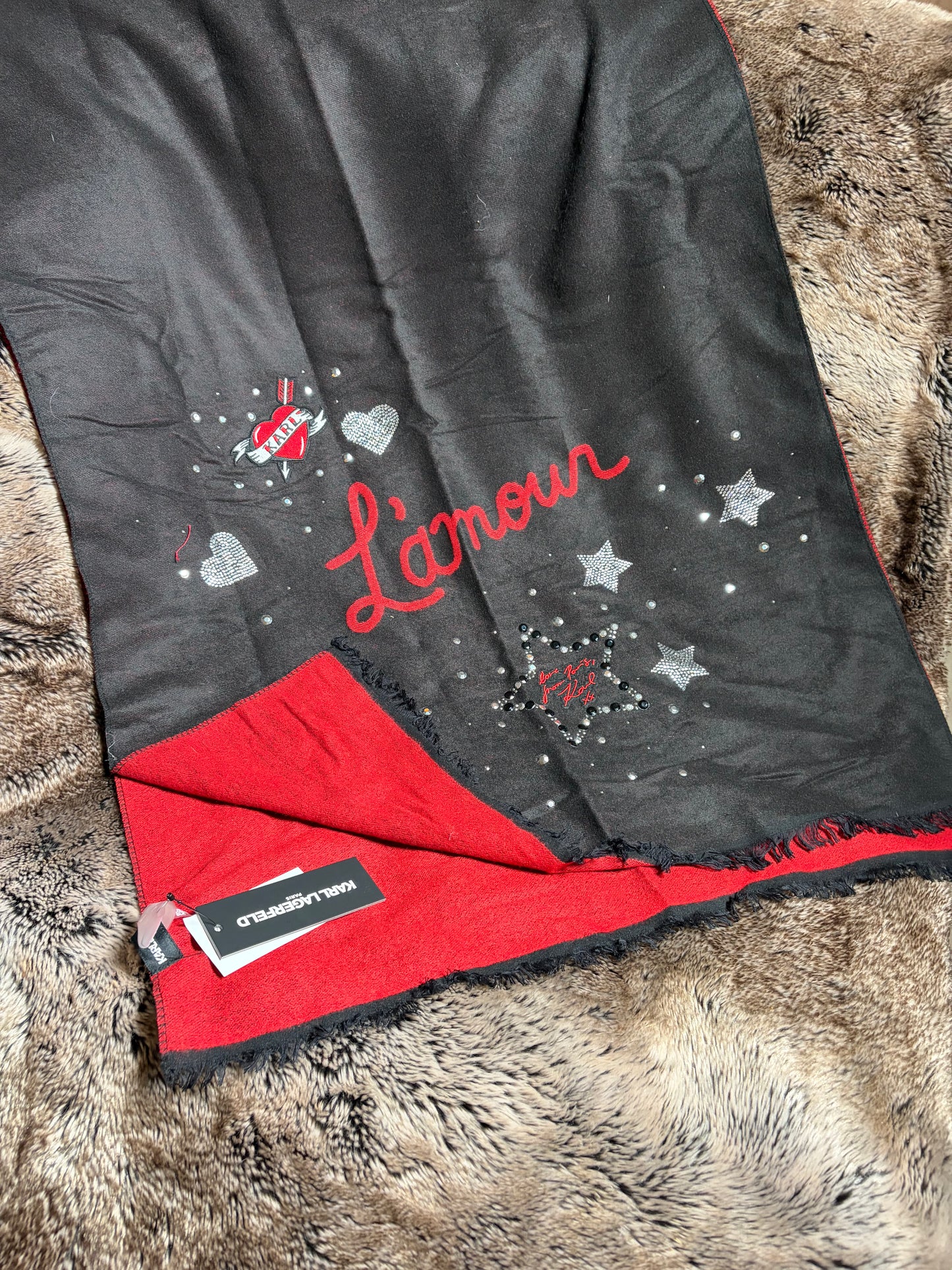 Karl Lagerfeld dideli šalikai