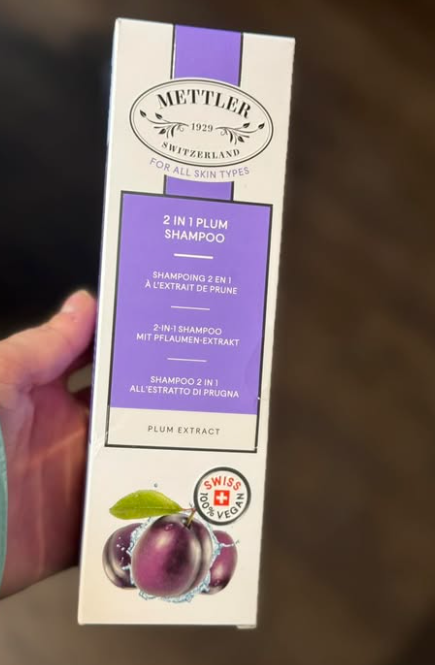 Mettler 2in1 slyvų šampūnas, 200 ml