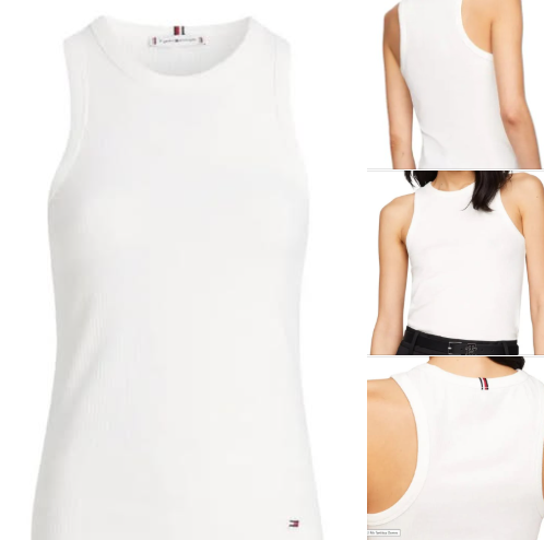 Tommy Hilfiger Slim 5X2 Rib  palaidinė moterims