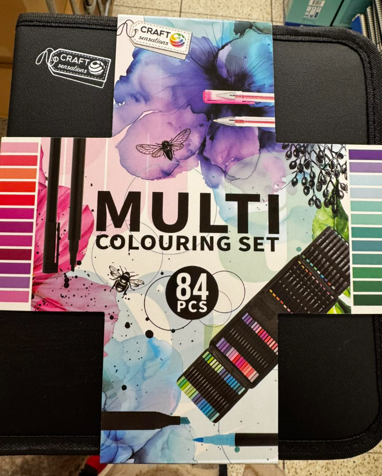 Didelis piešimo priemonių rinkinys 84vnt