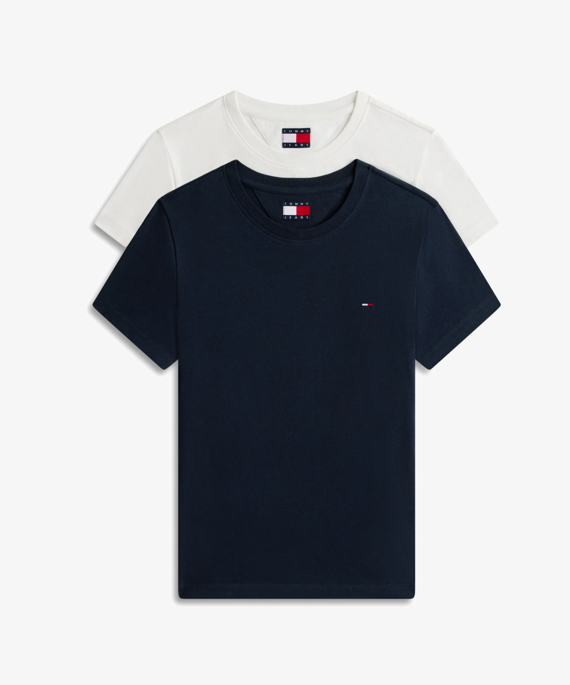 Tommy Jeans 2 vnt. marškinėlių rinkiniai ecru/dark night navy
