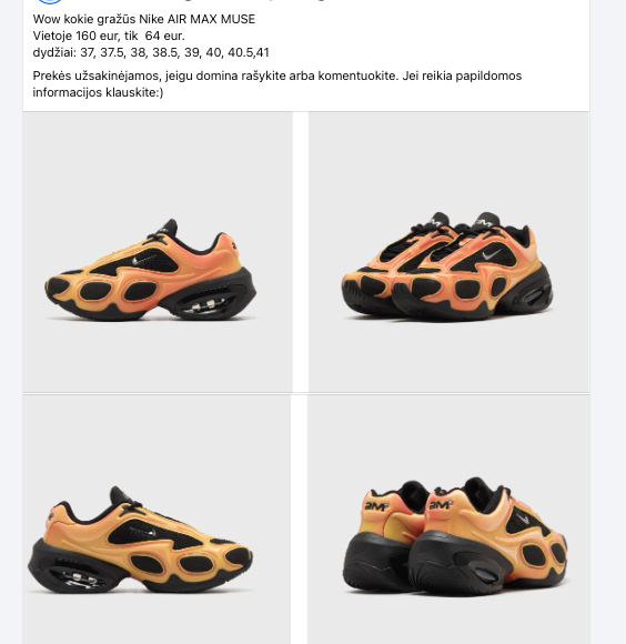 Nike AIR MAX MUSE batai